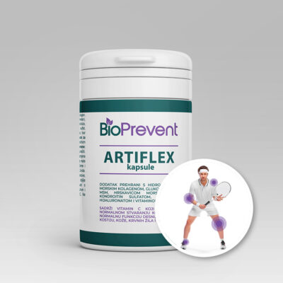 ARTIFLEX – Dodatak prehrani s morskim kolagenom, glukozaminom, MSM-om, hrskavicom morskog psa, kondroitinom, hijaluronskom kiselinom i vitaminom C