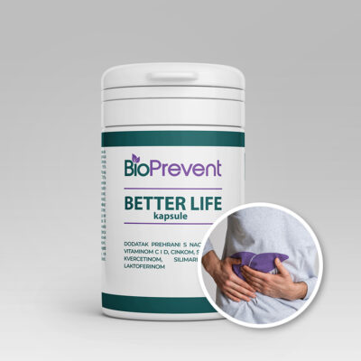 BETTER LIFE – Dodatak prehrani s NAC-om, reishi gljivom, vitaminima C i D, cinkom, selenom, kvercetinom, silimarinom, laktoferinom i glutationom